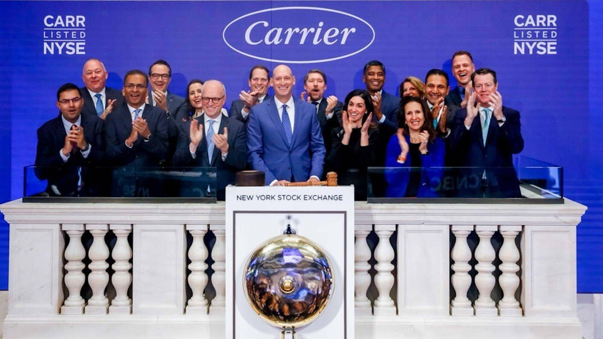 Campanada del presidente de Carrier abre la Bolsa de Nueva York