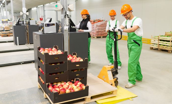 Empleados industria alimenticia