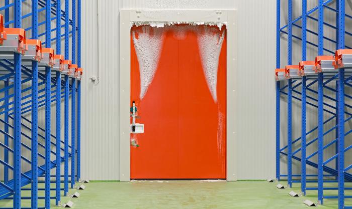 Puerta congelada refrigeración industrial