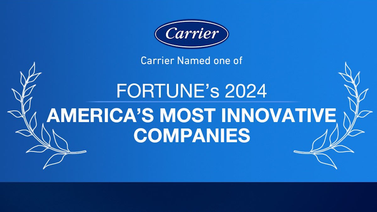 Carrier, entre las compañías más innovadoras según rank