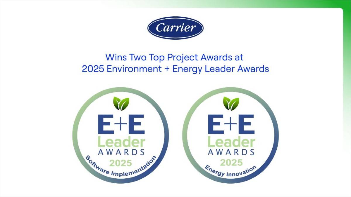 Carrier Receives Double Recognition at the 2025 Environment + Energy Leader Awards