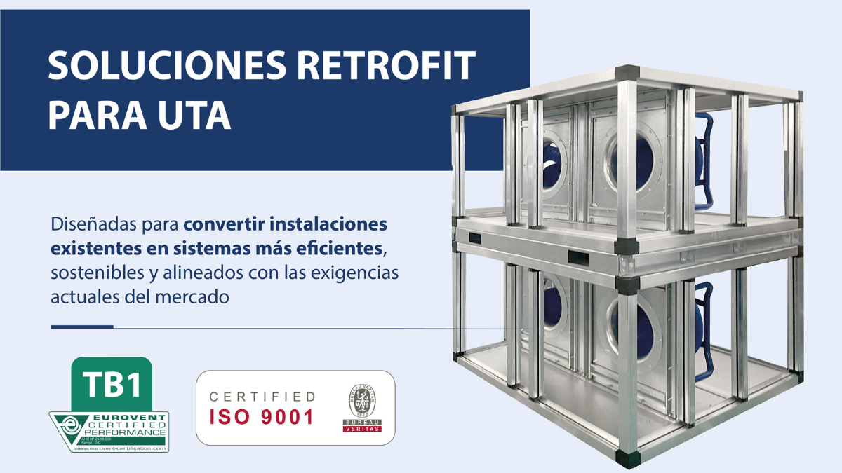 Soluciones retrofit impulsan la modernización de sistemas de climatización existentes