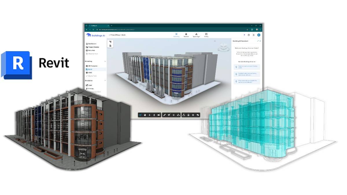 Buildings AI, simulationHub's cloud-based building energy modeling software