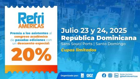 RefriAméricas 2025: disponible el programa académico y vigente el descuento en registro
